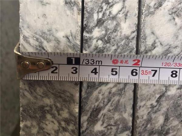 dark grey granite paving thickness inspection