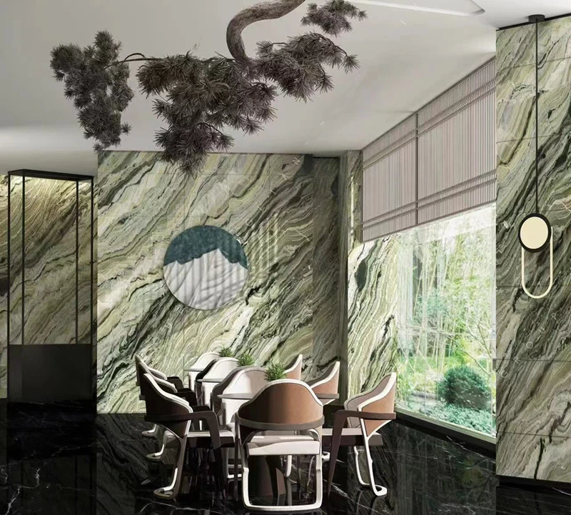 green marble table for wall