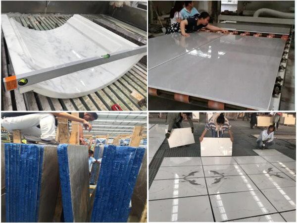 black marble slab  inspection