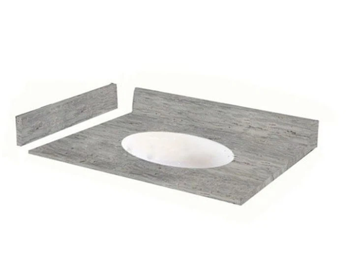 river white granite vanity