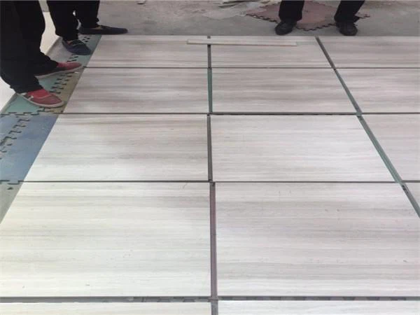 white wood vein marble tiles