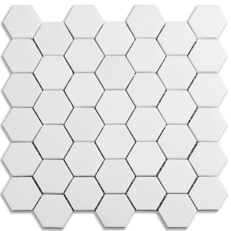 Sol en marbre hexagonal
