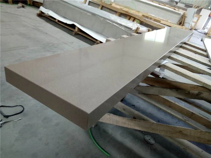 light brown quartz countertop for bathroom