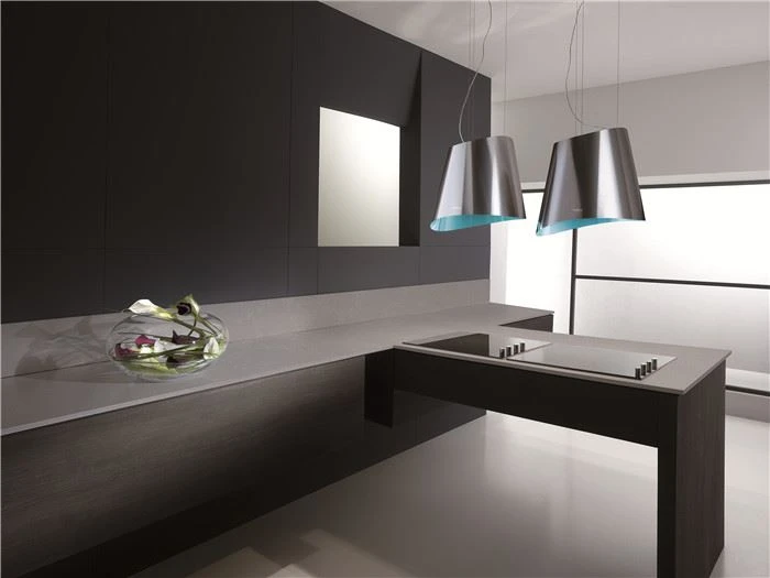 Comptoirs en quartz blanc et gris