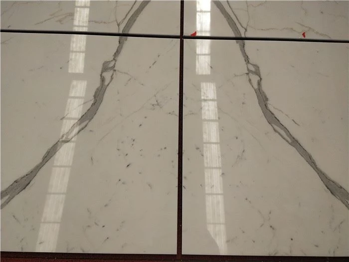 Calacatta marble tile bathroom application