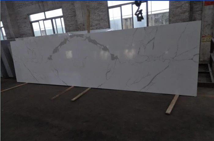 calacatta radiance quartz for kitchen