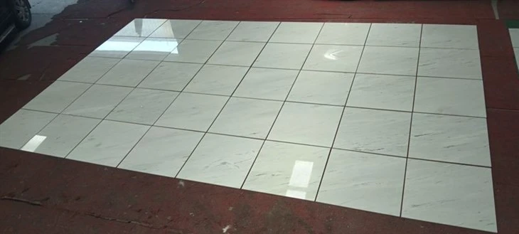 White tiles