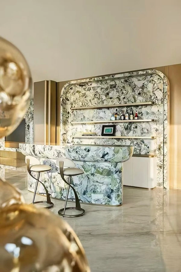 Ice Green Marble Kitchen Counter