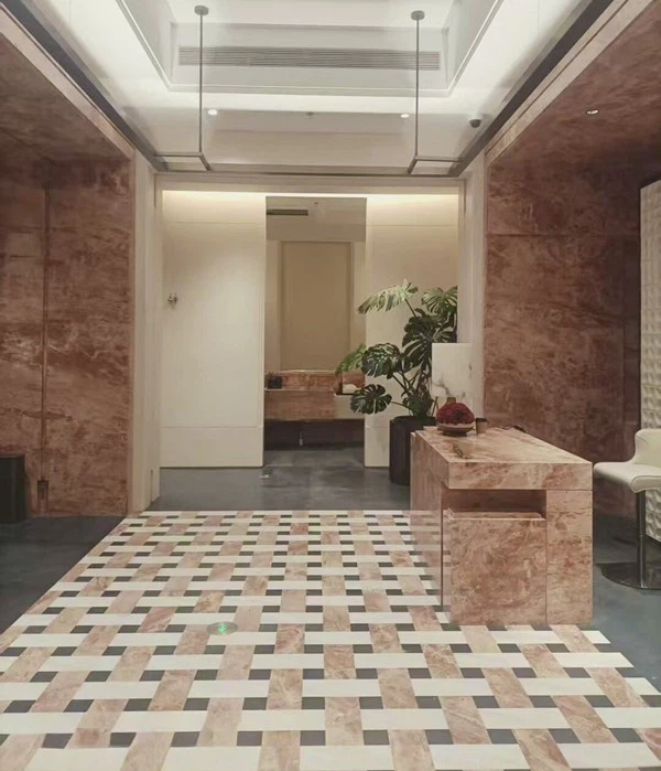 Pink Marble Counters
