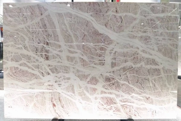 Pink White Marble Slabs