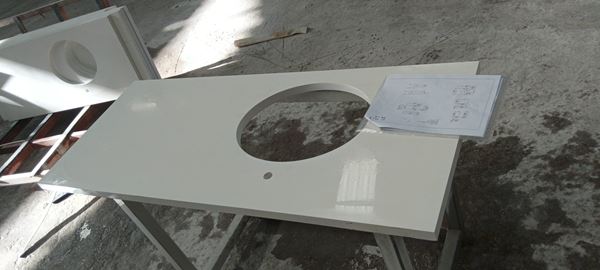 Comptoirs en quartz blanc pur