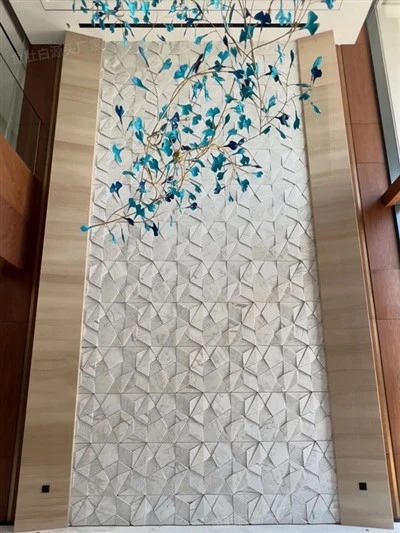 Carrelage mural en marbre 3D