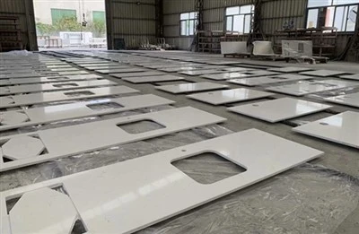 Comptoir en quartz Bianco Carrara