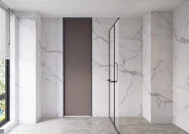 Carrelage de salle de bain en marbre Calacatta
