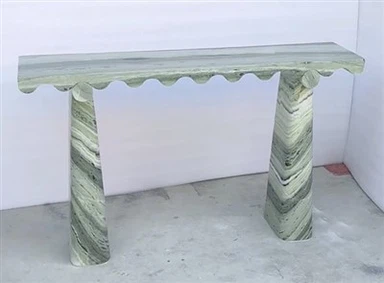 Table de console en marbre vert