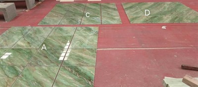 Carreaux de quartzite vert Jaya