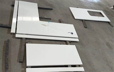 Comptoirs en quartz super blanc
