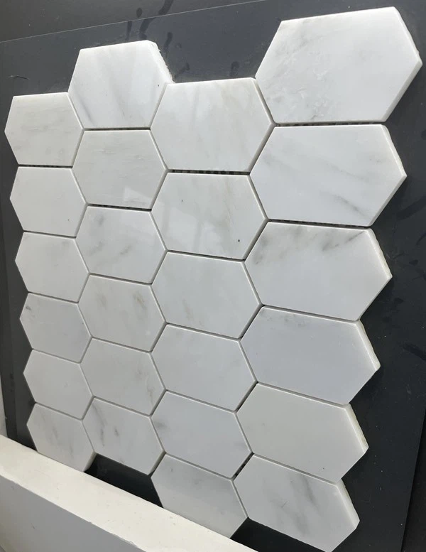 Marble Hexagon mosaic